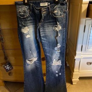 Vintage Abercrombie & Fitch flare low rise jeans